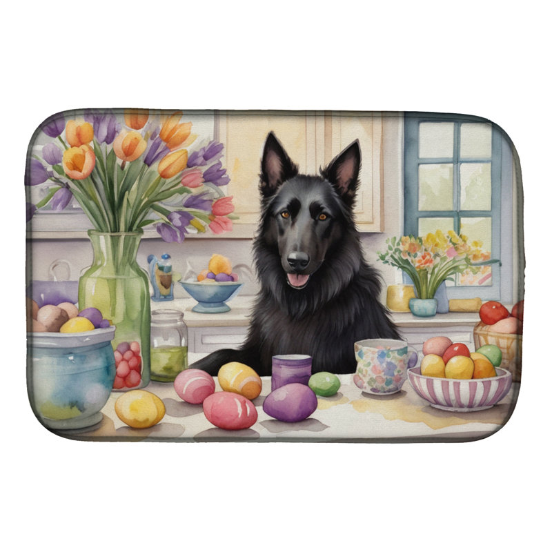 Tapis de séchage pour chien Berger de Pâques