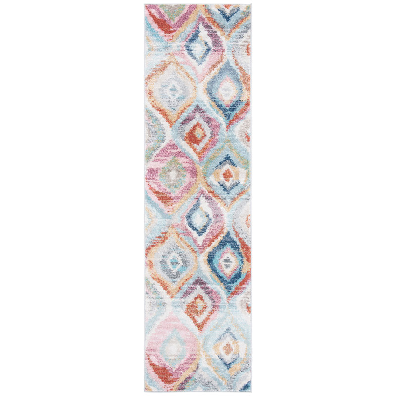 Jugtown Phoenix Performance Ikat Rug, Runner 2'2" x 8'