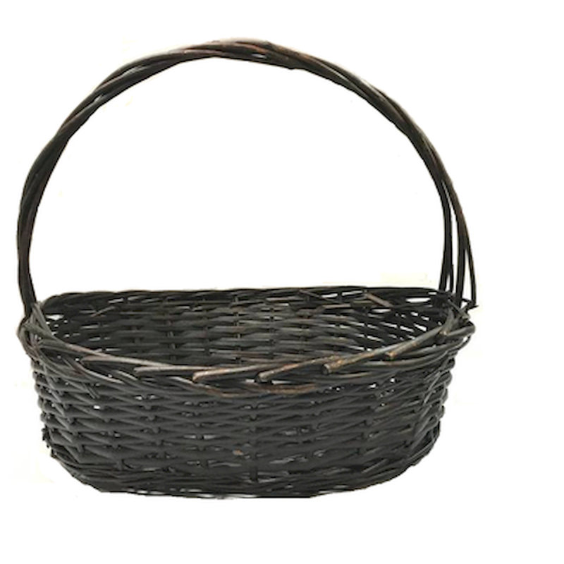 Panier en bois massif traité à la main, H 7 po x l 20 po x P 15 po