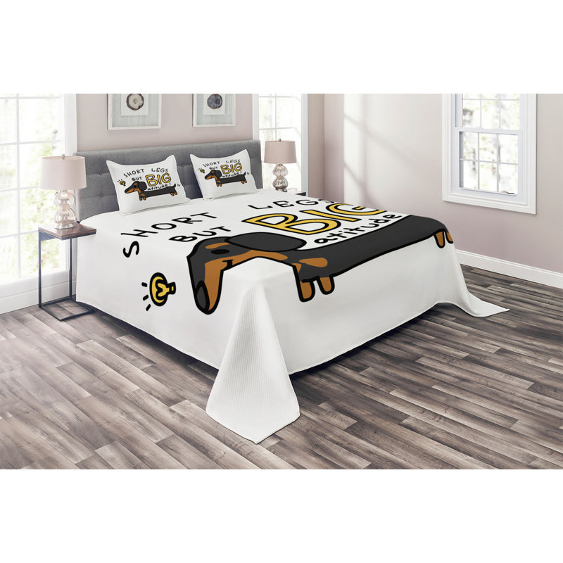 Polyester Coverlet, King Bedspread + 2 Shams