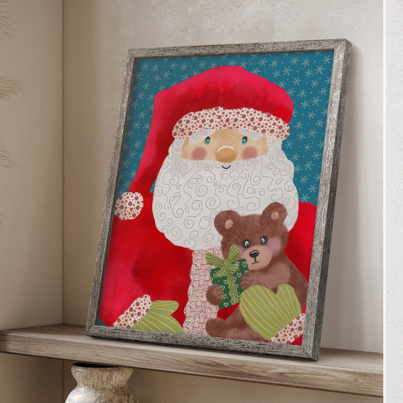 Santa Pack II Framed Print - Solid Wood