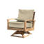 St. Lucia Teak Outdoor Swivel Rocking Lounge Chair-361501728