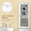 Slim Tall Storage Cabinet with Acrylic Display Shelves