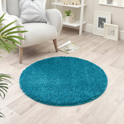 Solid Colour Machine Tufted Area Rug