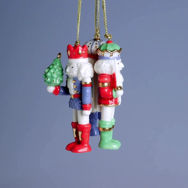 Nutcracker 3-Piece Ornament Set