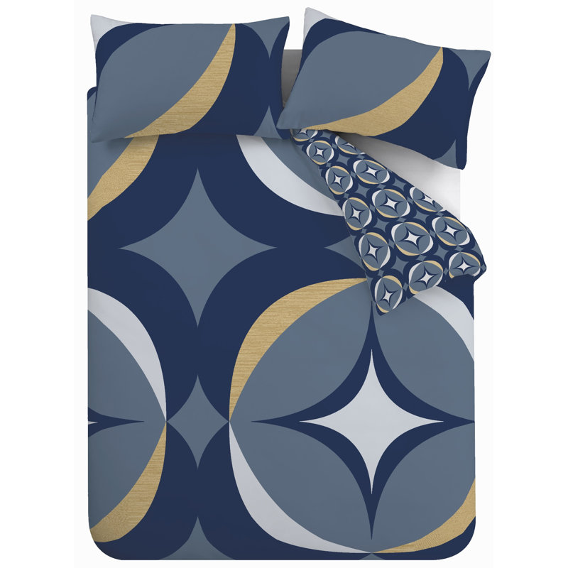 Carston Geo Duvet Cover Set, Single Duvet Cover + 1 Standard Pillowcase