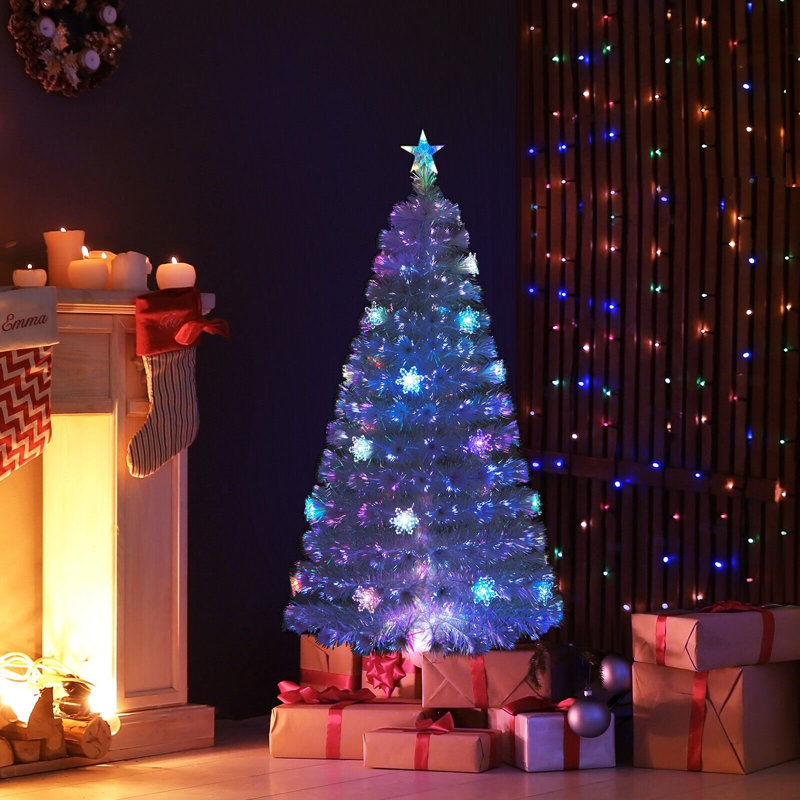Lighted Artificial Christmas Tree, 3.9' H