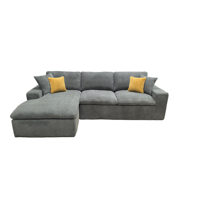Canapé modulaire Jimmidd, Face à la gauche, Gris clair