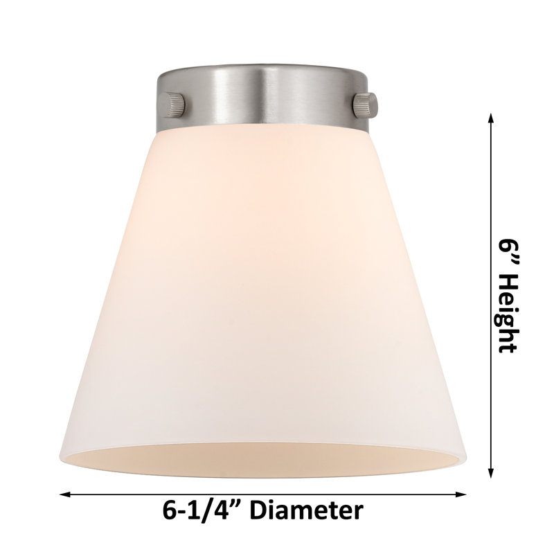 Downtown Urban - Cône Caden - Mini-luminaire suspendu à cordon 1 lumière - Abat-jour, H 129,88 po x l 6,25 po x P 6,25 po