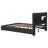 Upholstered Platform Bed with LED Headboard
