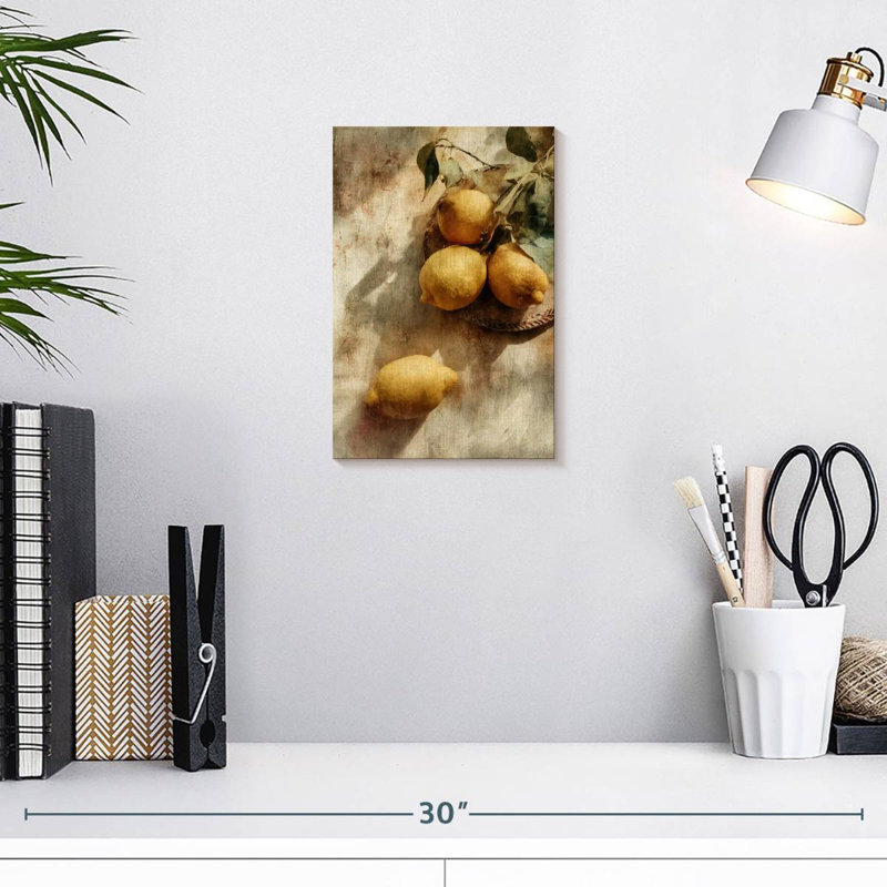 Rustic Lemons, 12" H x 8" W