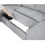 Canapé-lit d'angle surdimensionné en velours côtelé en forme de U (122 pouces) avec lit gigogne, méridienne de rangement et port de chargement USB, gris-101109582