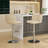 Adjustable Swivel Bar Stools With Chrome Base And Tufted Back, Ideal For Home Pub And Kitchen Island