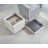 Square Upholstered Fabric Ottoman
