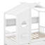 Lit simple en bois avec lit gigogne-336668423-336668425