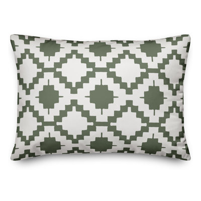 Housse de coussin lombaire à imprimé tribal
