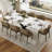 Modern Dining Table Chairs, Faux Leather,Not Assembled Need-1341675936-1335905619