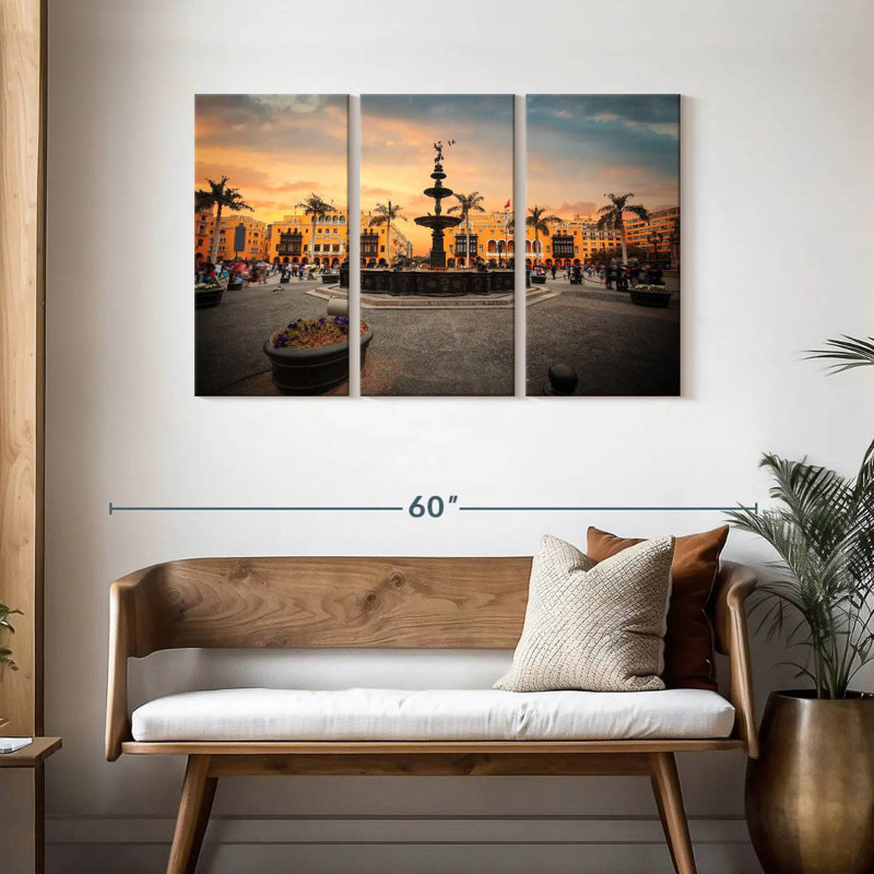 Lima Main Square, 28" H x 45" W