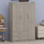Armoire à 3 portes avec tiroirs de rangement intégrés