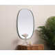 Sabine Metal Curved Oval Wall Mirror
