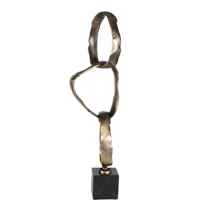  Sculpture anneau en laiton Loopform