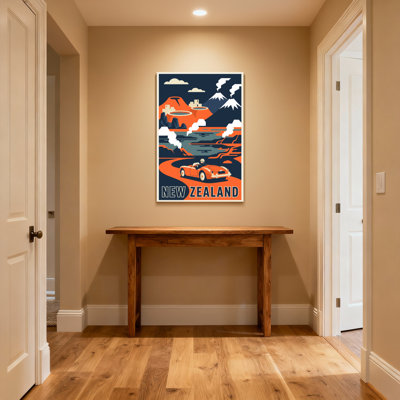 «Scenic & Cityscapes New Zealand Mountain Landscape Car Adventure», affiche