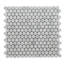 Arabescato Marble Penny Round Mosaic Wall Tile