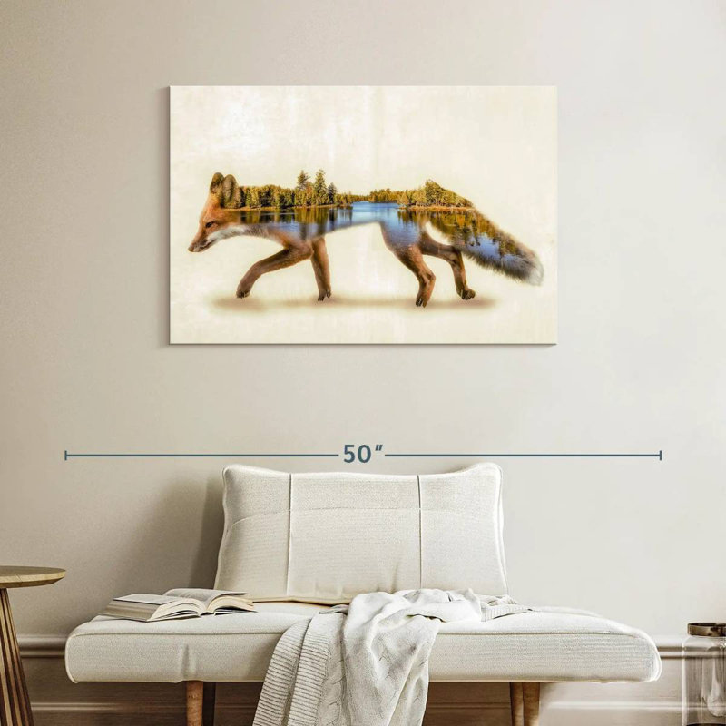 Brampt Forest Fox, 26" H x 39" W