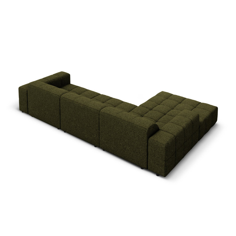 Chicago 4 Seater Corner Sofa, Left Hand Facing, Green