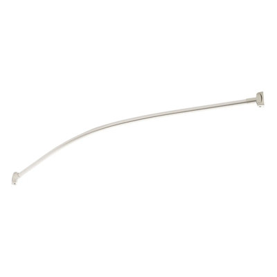 60" Brass Curved Shower Curtain Rod