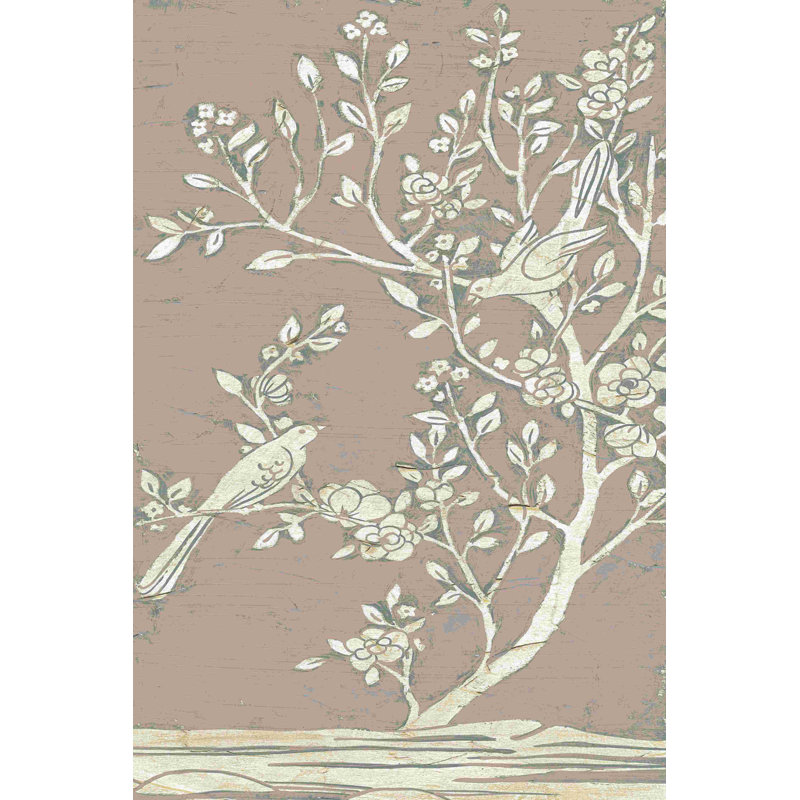 Doux chinoiserie I, H 18 po x l 12 po