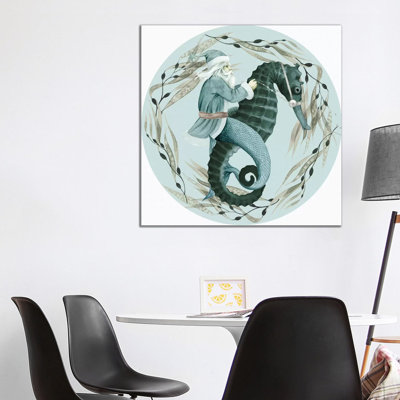 The Sea Santa Collection C by Grace Popp - Wrapped Canvas Gallery-Wrapped Canvas Giclée