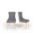5-Piece Modern Glam Dining Set With Tempered Glass Table & 4 Velvet Upholstered Chairs-114544032-114544034