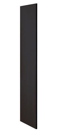 Panneau latéral sans hotte inclinée, H 72 po x l 18 po x P 0,75 po, Noir