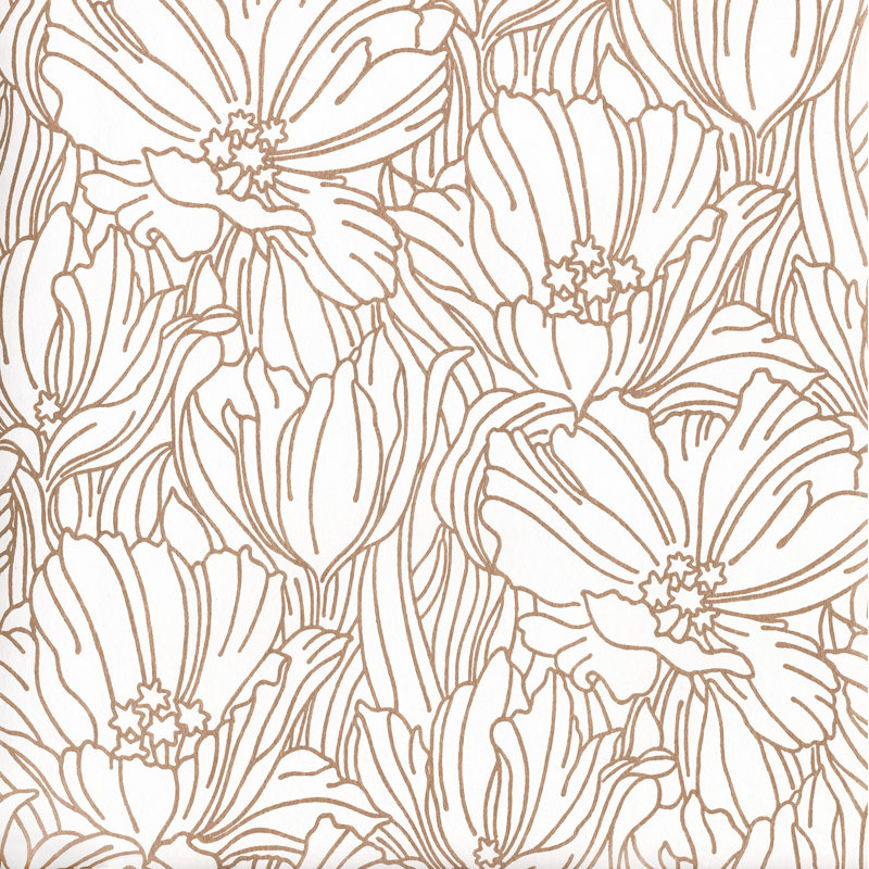 Floral Roll, Metallic