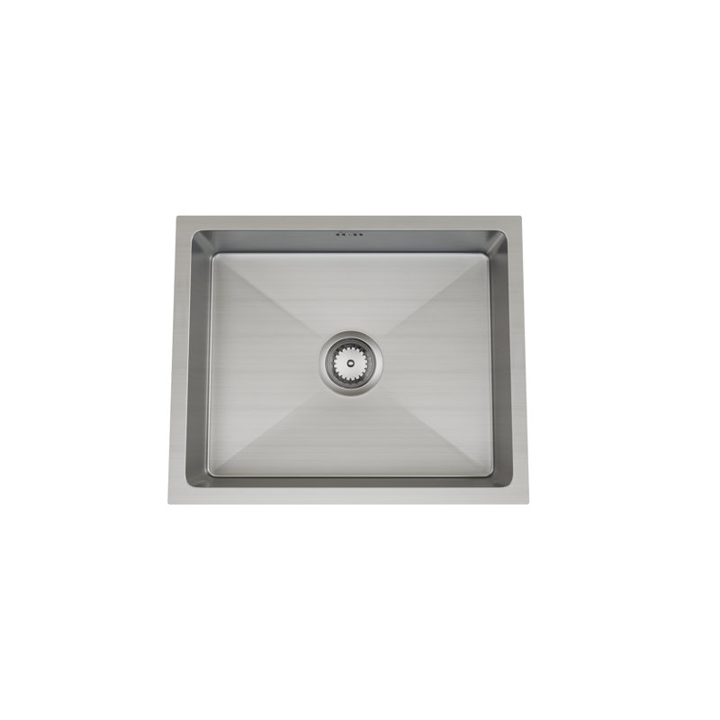 Belfry Kitchen Murray 438mm W Single Bowl Granite Composite Drop-In Kitchen Sink 0