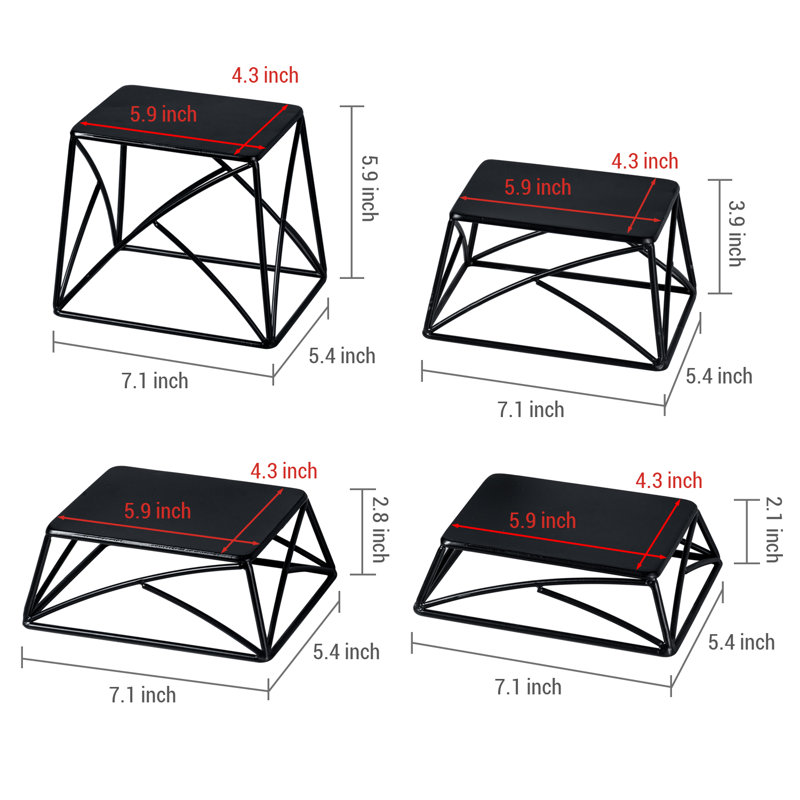 4 Piece Tiered Stand Set