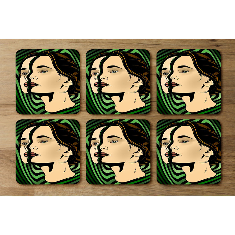 Dujuana Square 6 Piece Coaster Set