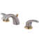 Kingston Brass Legacy Two-Handle 3-Hole Deck Mount Mini-Widespread Bathroom Faucet with Plastic Pop-Up