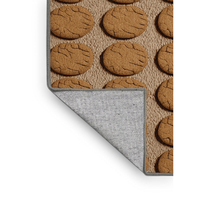  Tapis lavable Gingersnaps Desserts, Rond 4 pi