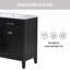 Armoire de salle de bain 36 po avec lavabo 36 po avec tiroirs, structure solide et panneau de fibres à densité moyenne-1558450715