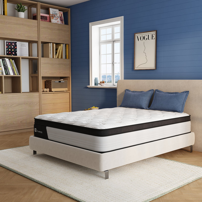 Avenco 10"/12" Medium Cooling Memory Foam Hybrid Mattress, CertiPUR-US, OEKO-TEX Certified, Full, 10"
