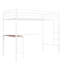 Lit mezzanine simple blanc avec bureau et barrières de sécurité incluses - bureau en métal fiable, barrières de sécurité-1336992721