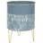 Laurent Round Metal Modern Indoor Pot Planters Set