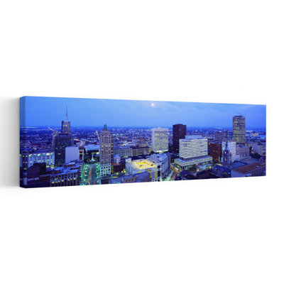 Evening, Buffalo, New York State, Usa Abstract Contemporary Buffalo Architecture City Wall Art