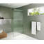 Aurora 36 in. x 78 in. Fully Frameless Fluted Radius Single Fixed Shower Panel-1480847146-1590048590