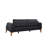 Elegant 3-Seat Sofa, Anthracite & Atlantic Pine, 87.8 x 32.3 x 37.0 inches | Durable HORNBEAM & FIR TREE Frame, 100% Polyester Fabric | Soft Foam Seating with Wooden Legs (6.7 inches) | Perfect for Modern Living Rooms-1341689883