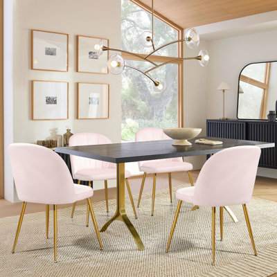Chaise d'appoint empilable en velours