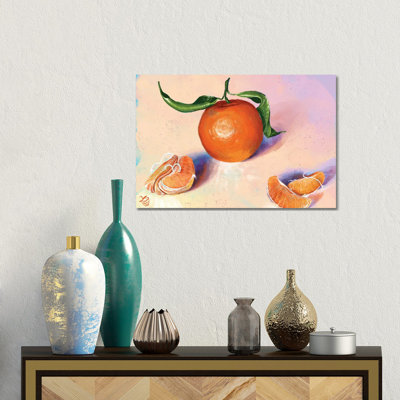 «A Tangerine Study», reproduction d'art murale encadrée
