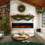 Ressington Recessed Wall-mounted Freestanding Electric Fireplace-1201145328